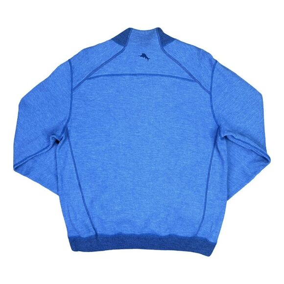 Tommy Bahama Flipshore Reversible 1/4 Zip Sweater - Picture 4 of 5